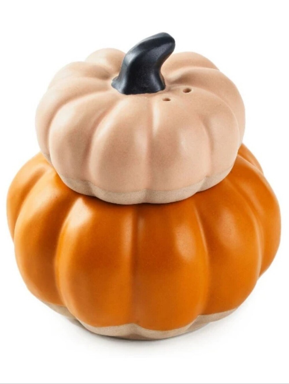 Hallmark Stacked Ceramic Pumpkin Salt & Pepper Shakers - New